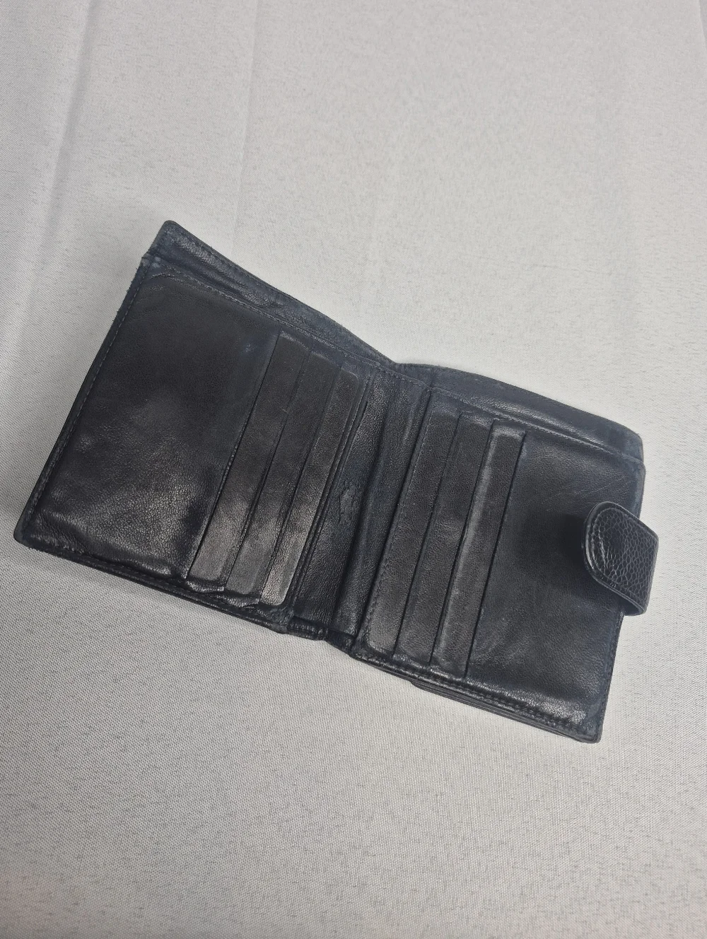 Chanel Black Caviar Leather Wallet